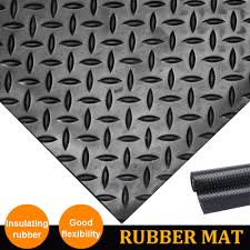 ribbed rubber flooring matting