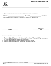 annual limit review consent form