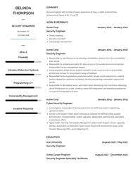 Security Engineer Resume Examples And