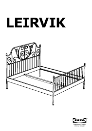 Leirvik Bed Frame White Leirsund