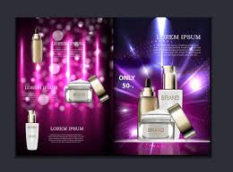 cosmetic brochure vector images