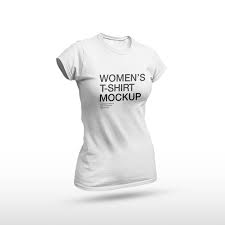 women t shirt mockup free vectors