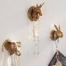 The Emily Meritt Gold Animal Wall Hooks