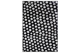 black and white polka dot carpet