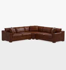 Sublimity Leather 3 Piece Double Sofa