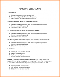 Essays Persuasive Essay Outline Example Examples Tips For