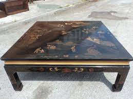 Antique Oriental Japanned Coffee Table