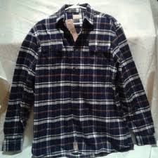 J A C H S Mfg Co Mens Flannel Shirt Long Sleeve Size Lt