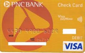 bank card pnc bank check card pnc