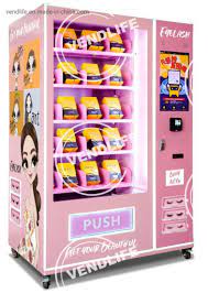 pink touch screen vending machine