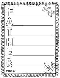 Free Fathers Day Acrostic Poem Template By Kims Creations Tpt