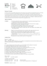 Chef Resume Sample Examples Sous Jobs Free Template Chefs