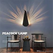 2020 Minimalist Indoor Wall Lights With Switch Decorative Bedside Wall Sconce Lighting Plug In Peacock Metal Base Wide 5 5in High 14 17in From Sunway168 48 78 Dhgate Com