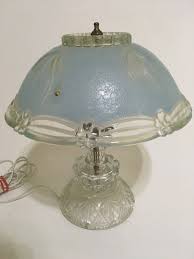 Vintage Lamp With Pastel Light Blue