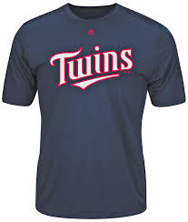 Minnesota Twins Wicking Mlb Officially Licensed Youth Adult Authentic Replica Crewneck T Shirt
