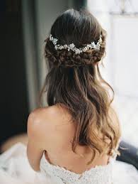 Half up half down hair is a gorgeous wedding look that can work for every bride! 40 Stunning Half Up Half Down Wedding Hairstyles With Tutorial Deer Pearl Flowers