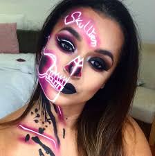 women s half face halloween makeup