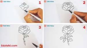 Gambar bunga matahari untuk diwarnai 15 gambar mewarnai bunga mawar. Cara Mudah Menggambar Bunga Mawar