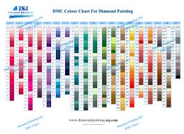 Dmc Colour Chart Canvas With Colour Shade Square