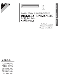 daikin r410a installation manual pdf