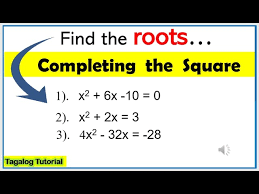 Find The Roots Completingthesquare
