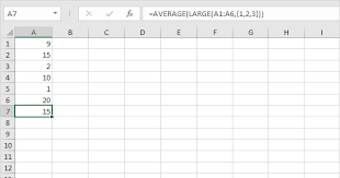 how to use the excel average function