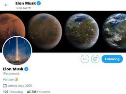 Elon musk said the company won't be selling any of the bitcoin it holds. 5neky0fv 6b93m