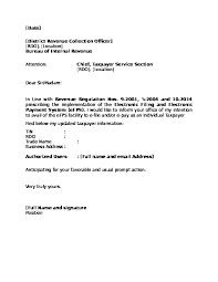 Sample letter of business closure | free sample letters. Template Bir Efps Letter Of Intentions Individual Tax Payer 6nq867yjr1nw