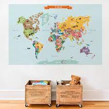 World Map Decal Countries Of The World