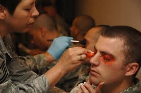 moulage used during base exercise