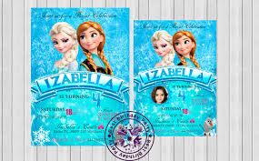 Frozen Birthday Invitation Frozen Birthday Invitation With Photo Frozen Invitation Frozen Party Invitations Frozen Party Invite Frozen
