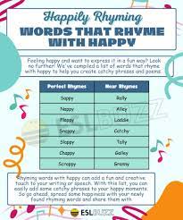 words that rhyme with happy for happy