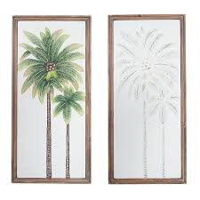 Pressed Metal Palm Tree Wall Art