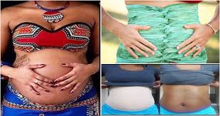 belly after pregnancy african method