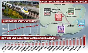 Rail Commuters Are Paying 2 500 More For Season Tickets
