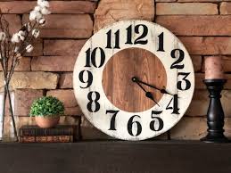 20 Inch White Farmhouse Wall Clock