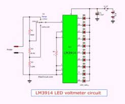 10 led vu meter circuit diagram using lm3915 and lm324 10 led vu meter project circuit operation: Vu Meter Circuit Stereo 20 Led With Pcb Eleccircuit Com