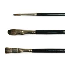 black russian sable oil brushes