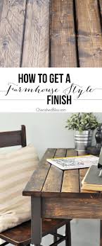 how to get a farmhouse style finish
