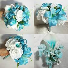 Maybe you would like to learn more about one of these? Aqua Turquoise White Rose Tiger Lily Bridal Wedding Bouquet Accessories From Bridalweddingbouquets Accuweather Shop