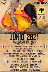 Por rebrote de la pandemia aplazan en San Cristóbal las dos corridas( 11 y  12 de junio).Se posterga el debut de Juan de Castilla allí - Tendido7