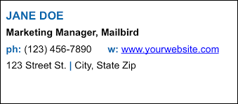 10 Examples Of Business Email Signatures 2019 Mailbird