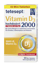 6 in other words, with the help of a little sunlight, your body is able to manufacture its own vitamin d. Vitamin D3 2000 Tetesept