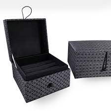 shaped brocade silk jewelry box