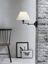 Swing Arm Wall Lamp E27 With Lamp Shade