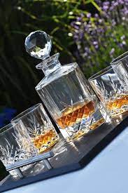 Slate Tray Whiskey Decanter Set