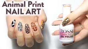 print nail art using gel polish