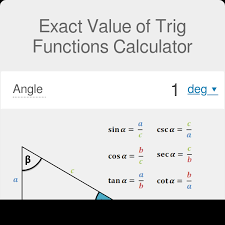 Exact Value Of Trig Functions Calculator