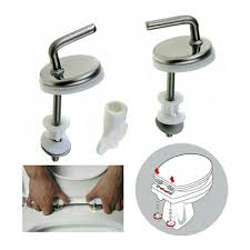 2x Wc Toilet Seat Hinge Fittings Quick