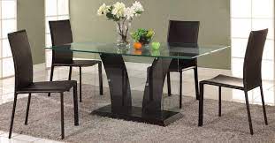 contemporary glass dining table base ideas